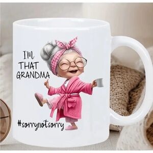 Charming Grandma-Themed Ceramic Mug NIB